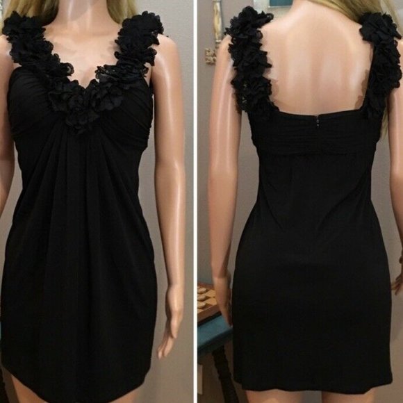 NWT Maggy London black Cocktail dress sz 8 - Picture 1 of 6